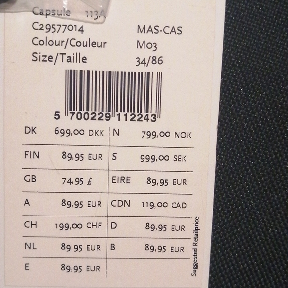 NWT, InWear   , ladies linen ,dark and light grey blend,  trouser, size US 6 - Picture 7 of 13